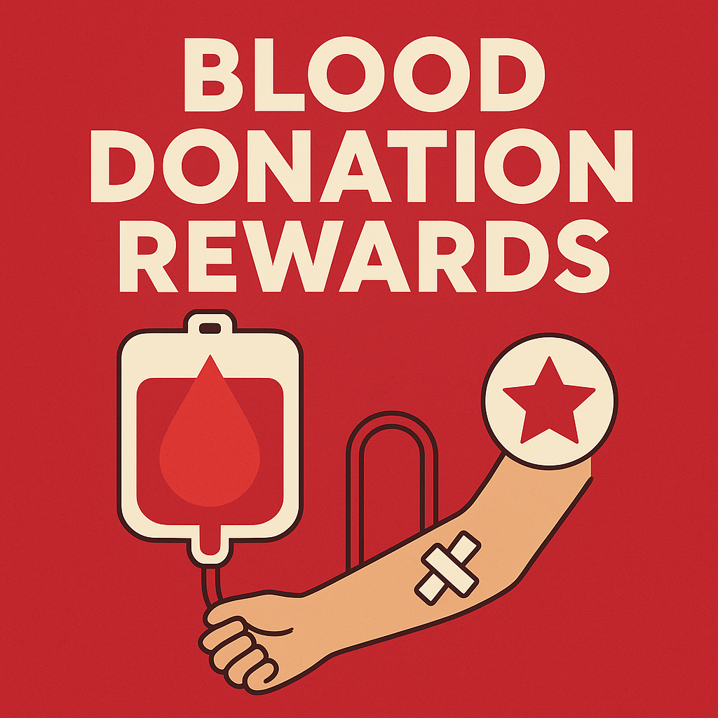 Blood donation rewards