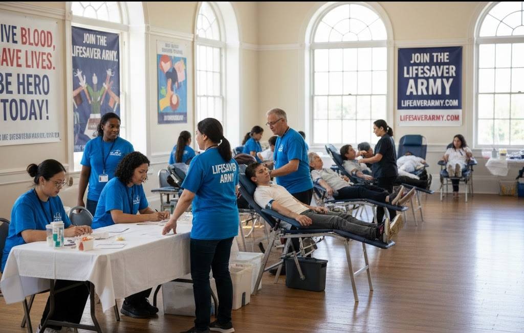 Volunteer impact on blood donation