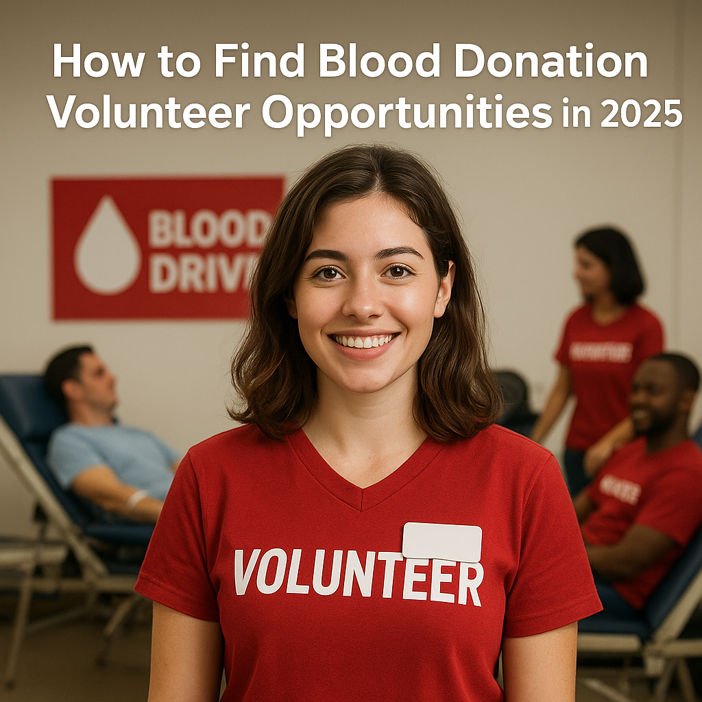blood donation volunteer opportunities