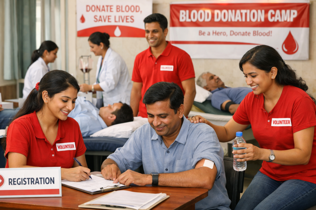 blood donation volunteer network
