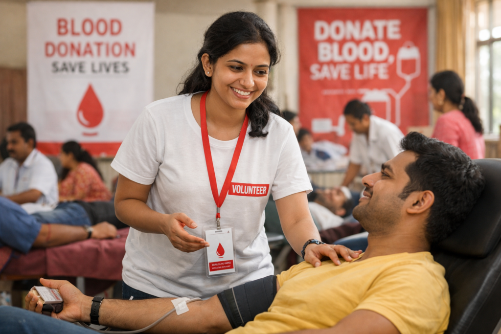 Blood donation volunteer registration
